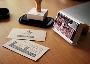 Hand-Stamp Business Cards